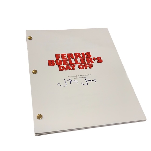 Other - Ferris Bueller’s Day Off script, autographed by Jeffrey Jones.